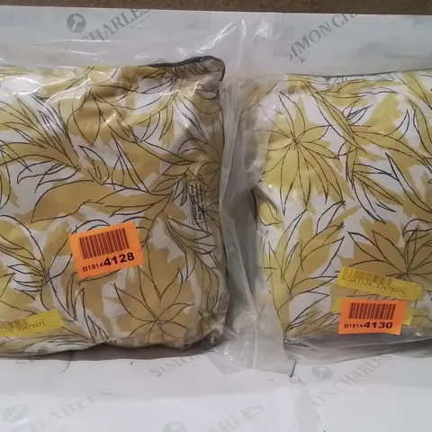 BRAND NEW SEALED SET OF 2 OASIS CUSHION YELLOW
