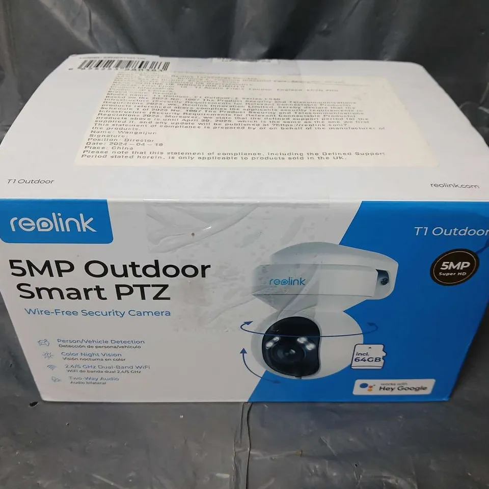 BOXED AND SEALED REDLINK 5MP OUTDOOR SMART PTZ CAMERA 