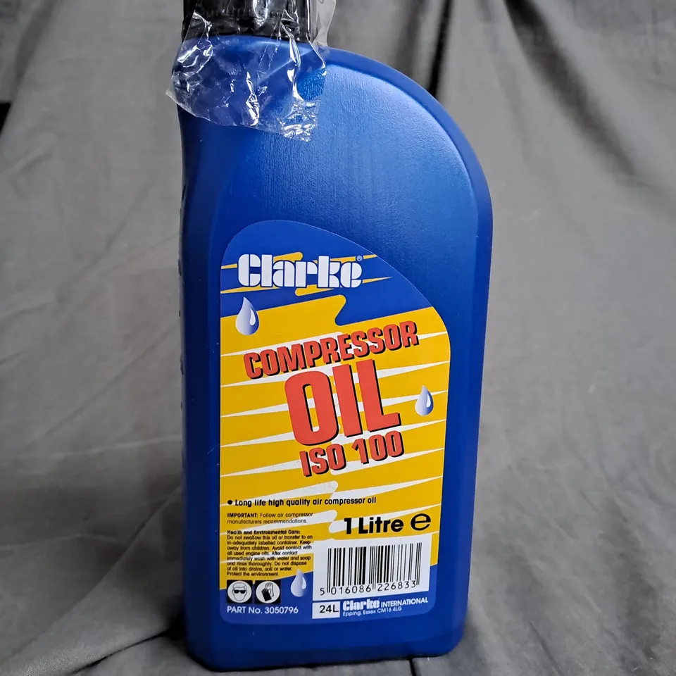 CLARKE COMPRESSOR OIL ISO 100 1 L / COLLECTION ONLY 