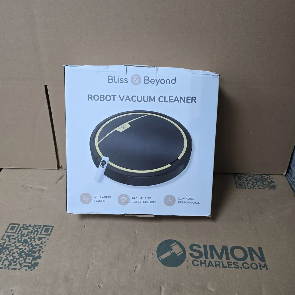 BLISS & BEYOND ROBOT VACUUM CLEANER – BOXED