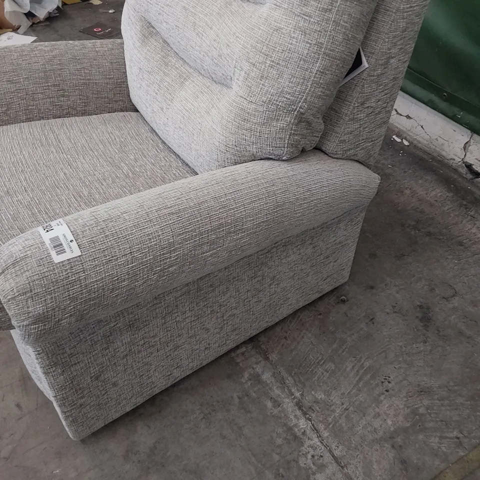 QUALITY BRITISH DESIGNER G PLAN HOLMES SMALL ARMCHAIR FARROW MIST FABRIC 
