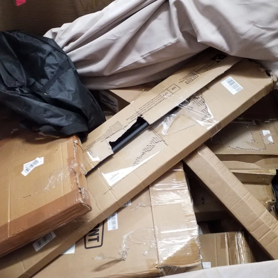 PALLET CONTAINING ASSORTED PRODUCTS INCLUDING ARTIFICIAL PLANT, OVERBED TABLE, GARMENT RACK, POP UP TENT & SCOOTER 