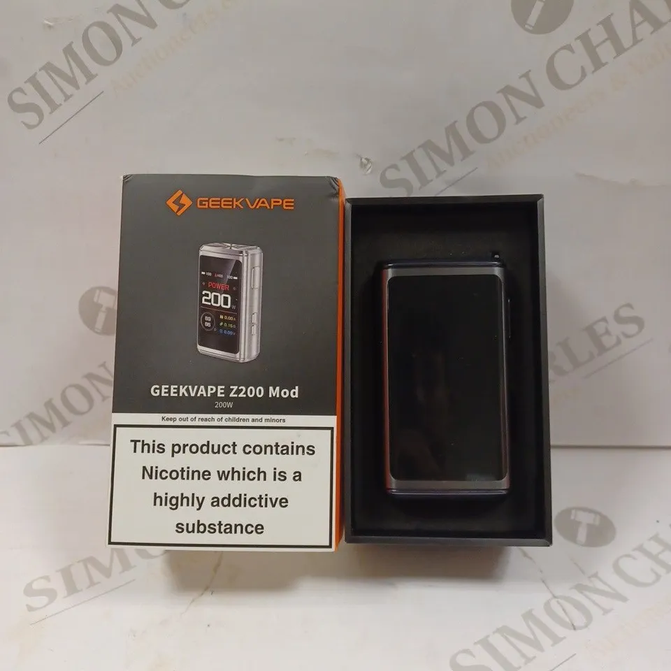 BOXED GEEK VAPE Z200 MOD IN GUN METAL