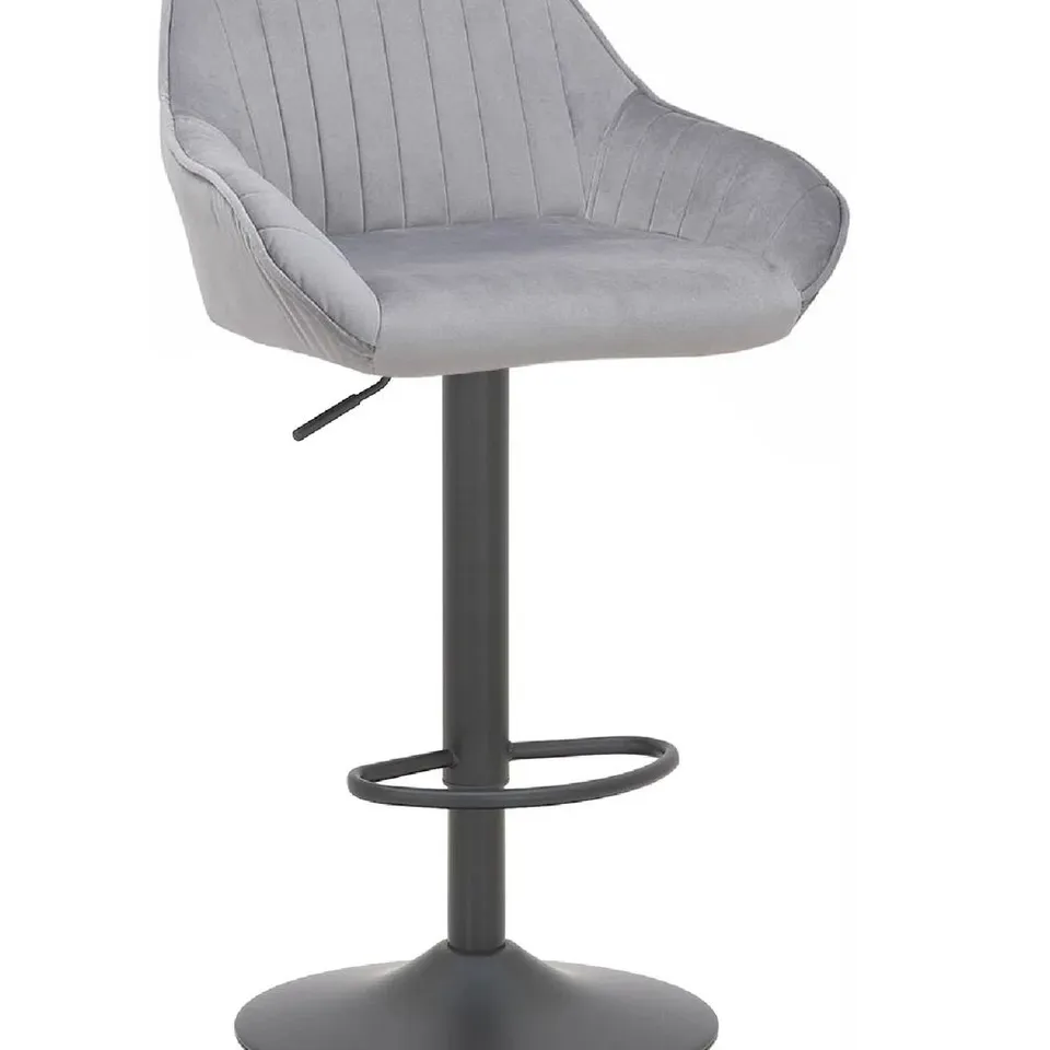 BOXED KENERY HEIGHT ADJUSTABLE BAR STOOL - BLUE (1 BOX)