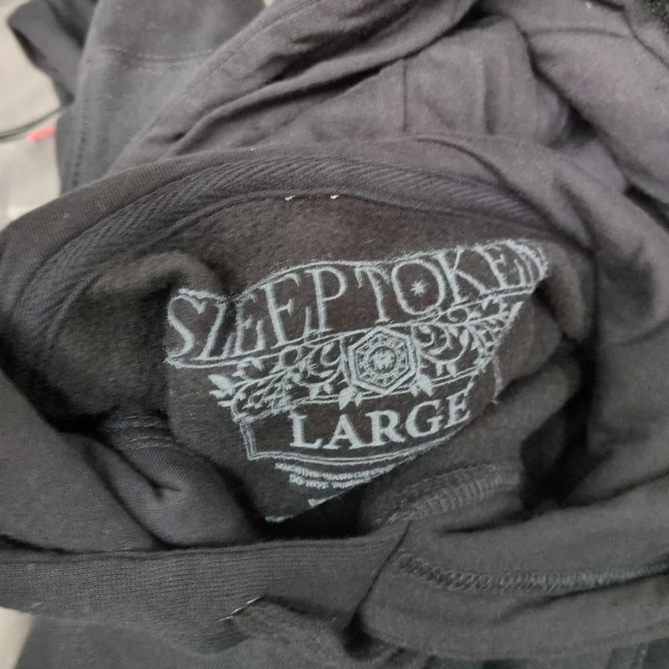 SLEEP TOKEN HOODIE – BLACK, LARGE