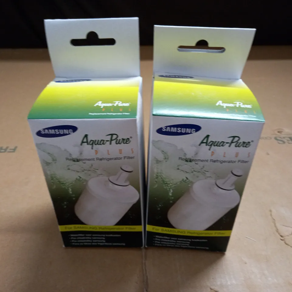 LOT OF 2 SAMSUNG AQUA-PURE REPLACEMENT FRIDGE FILTERS