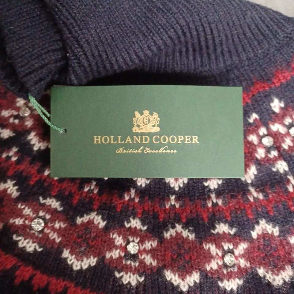 HOLLAND COOPER JENNIFER ROLL NECK KNIT – INK NAVY, UK SIZE M