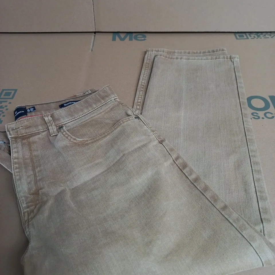 NLUE HARBOUR SAND DENIM JEANS SIZE 34 X 29 