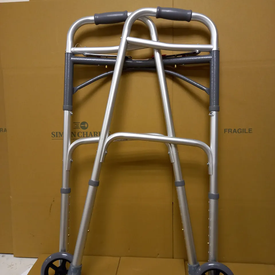 DELUXE FOLDING WALKER WITH WHEELS