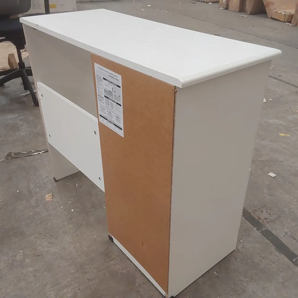 PEMBROKE WHITE 3 DRAWER SINGLE DRESSING TABLE