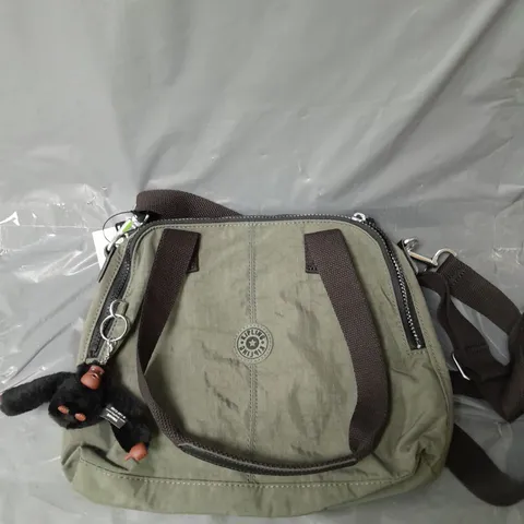 KIPLING LINZI MEDIUM SHOULDER BAG GREEN MOSS