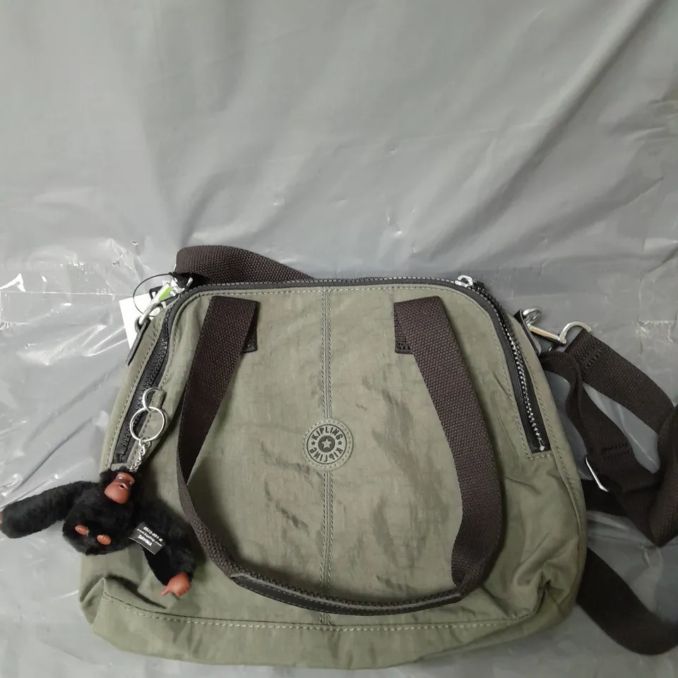 KIPLING LINZI MEDIUM SHOULDER BAG GREEN MOSS