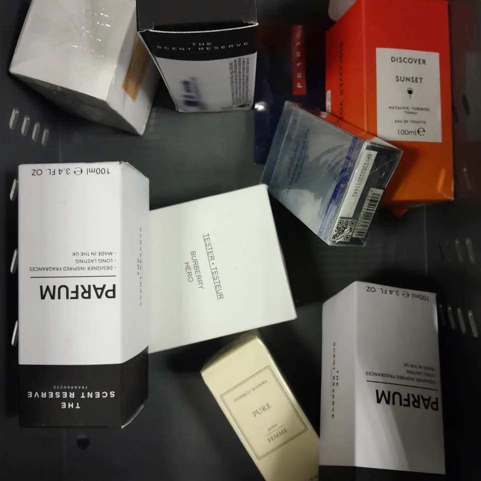 APPROXIMATELY 10 ASSORTED PERFUME/AFTERSHAVE PRODUCTS TO INCLUDE BLOSSOM, ORIGIN, AL HARAMAIN MILLION ETC - COLLECTION ONLY 