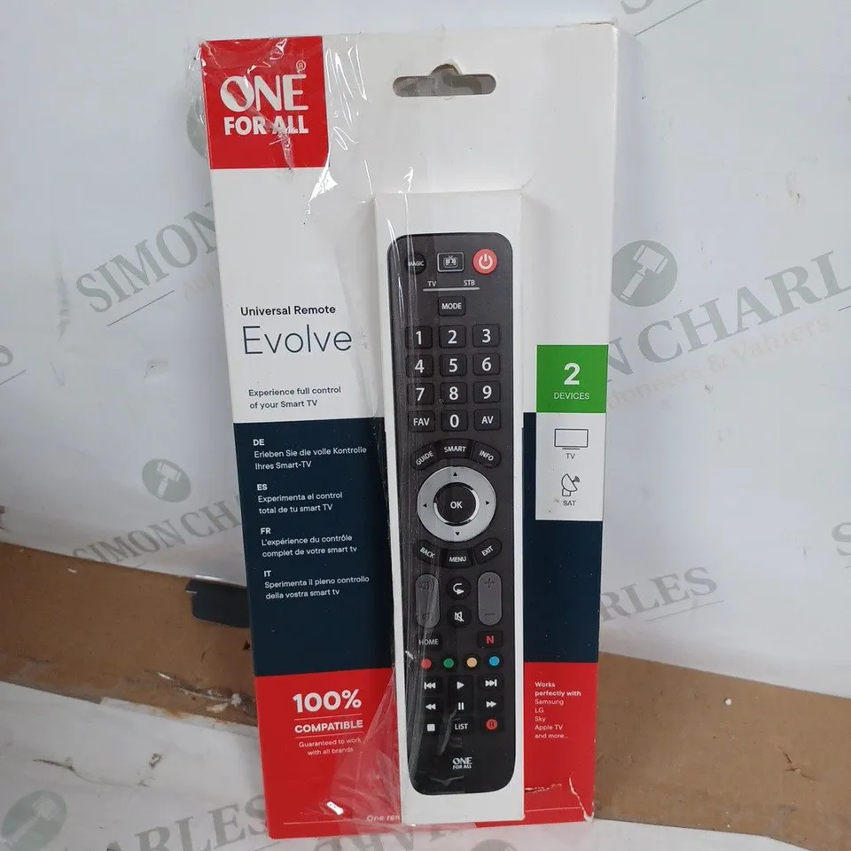 ONE FOR ALL UNIVERSAL REMOTE EVOLVE  