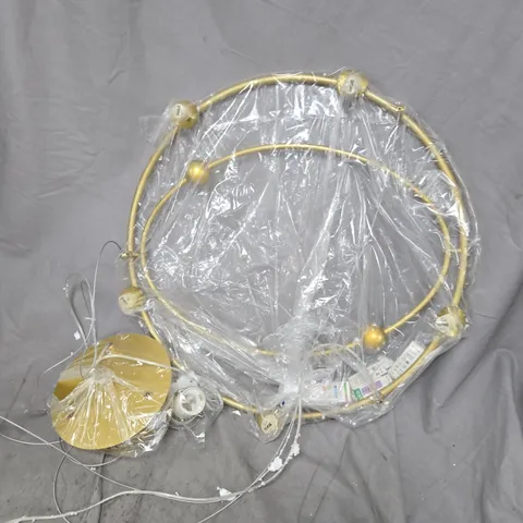 CIRCULAR GOLD EFFECT CEILING LIGHT