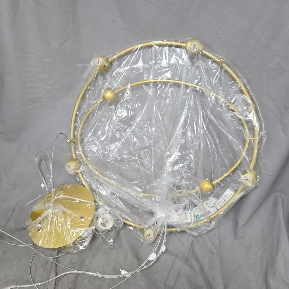 CIRCULAR GOLD EFFECT CEILING LIGHT