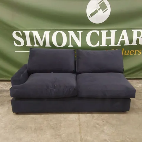 QUALITY DESIGNER CORNER SOFA SECTION - NAVY VELVET // SECTION OF A SOFA ONLY