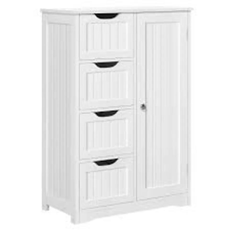 BOXED FREESTANDING BATHROOM CABINET - WHITE (1 BOX)