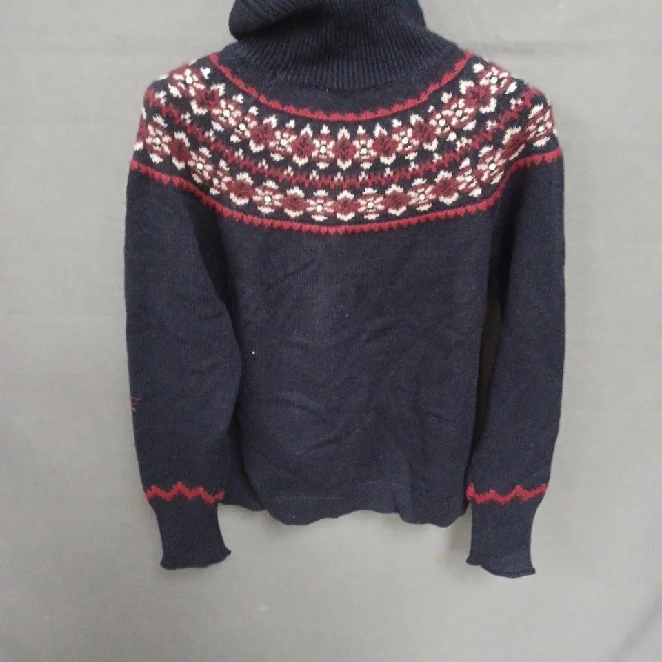 HOLLAND COOPER JENNIFER ROLL NECK KNIT – INK NAVY, UK SIZE M