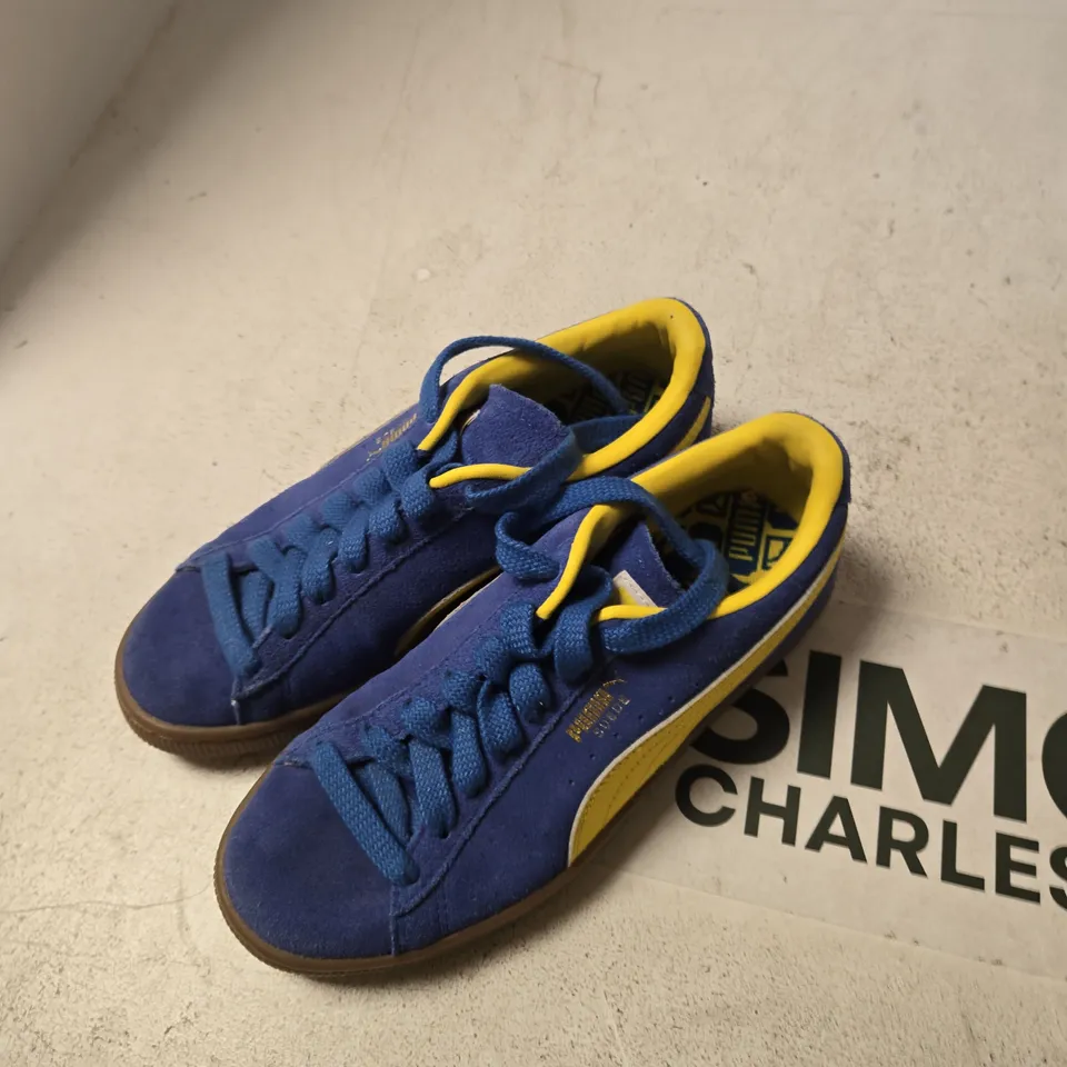 PUMA SNEAKERS – UK 4 (US 5, EUR 37) BLUE & YELLOW