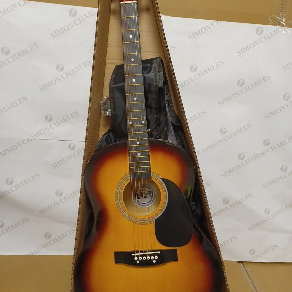 3RD AVENUE FULL SIZE 4/4 ACOUSTIC GUITAR STEEL STRING PACK BUNDLE FOR BEGINNERS - 6 MONTHS FREE LESSONS, BAG, PICKS AND SPARE STRINGS - SUNBURST