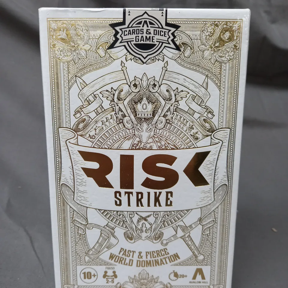 BOXED RISK STRIKE CARDS & DICE GAME
