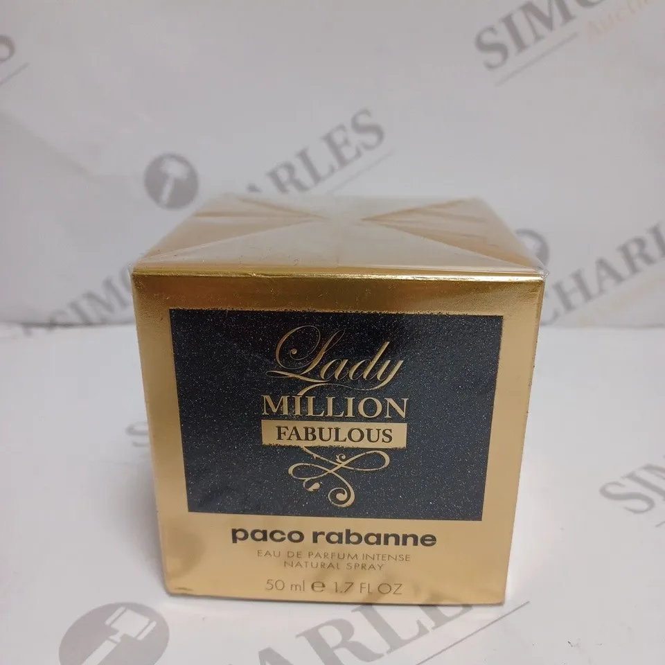 BOXED SEALED PACO RABANNE LADY MILLION FABULOUS EAU DE PARFUM - 50ML