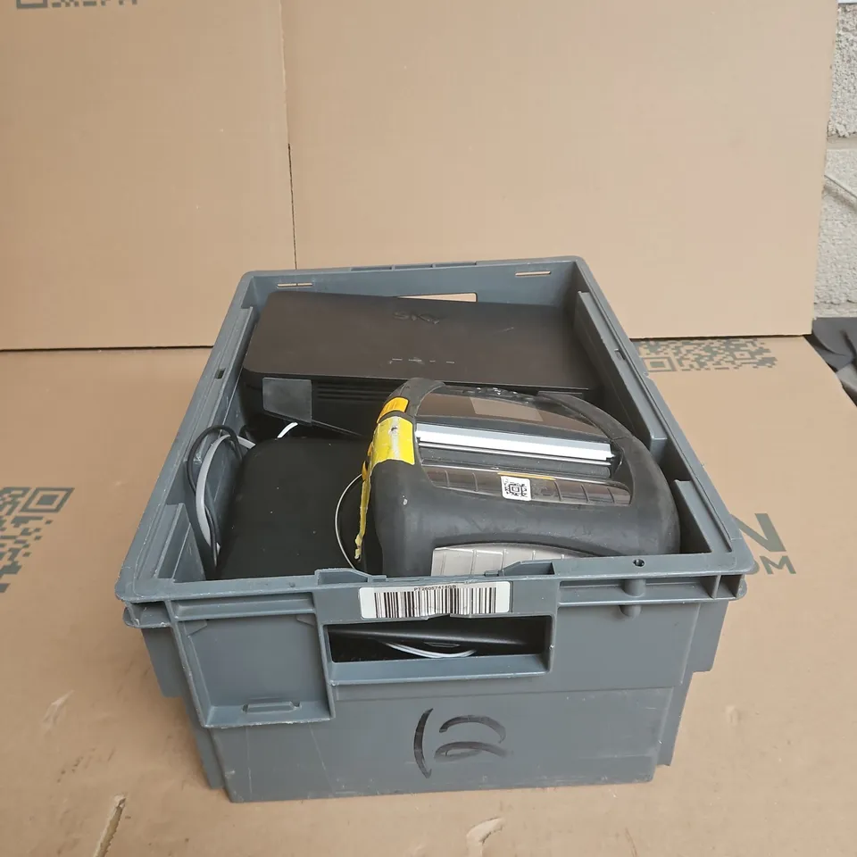 TOTE OF APPROXIMATELY 8 ASSORTED ITEMS TO BT HUB, SKY HUB, ZEBRA ZQ630 ETC