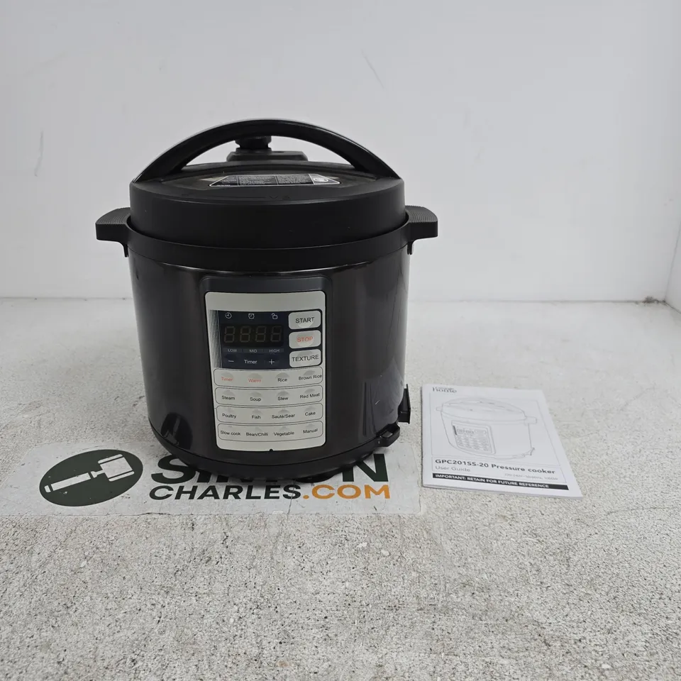 GEORGE HOME PRESSURE COOKER WITH USER GUIDE UNBOXED