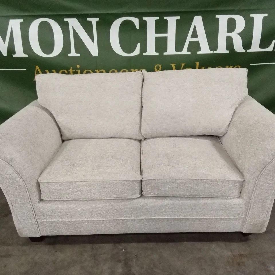 DURY CHUNKY WEAVE 2 SEATER STANDARD BACK SOFA - NATURAL RRP £599