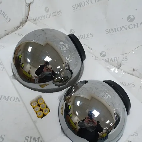 OUTLET K BY KELLY SET OF 2 INDOOR OUTDOOR PRELIT GLASS DECOR