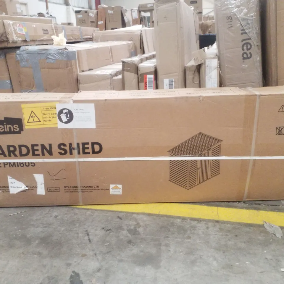 BOXED BREEINS ANTHRACITE GARDEN SHED (2 BOXES)