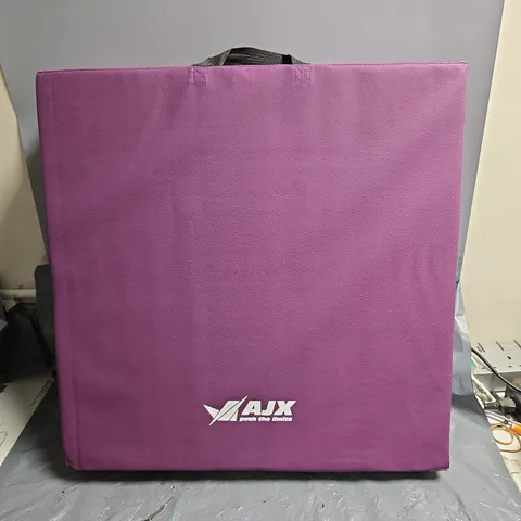 AJX TRI-FOLDING YOGA MAT IN PLUM