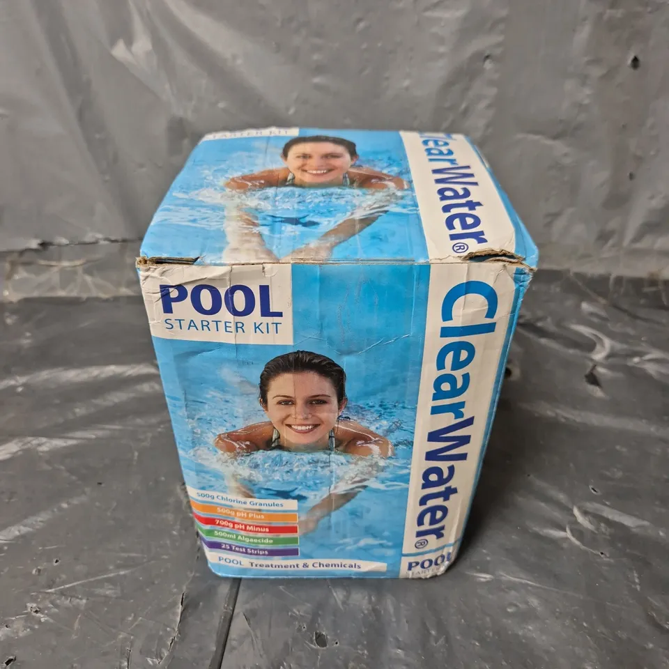 BOXED CLEAR WATER POOL STARTER KIT - COLLECTION ONLY