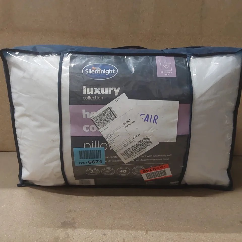 BAGGED PAIR OF SILENTNIGHT LUXURY PILLOWS