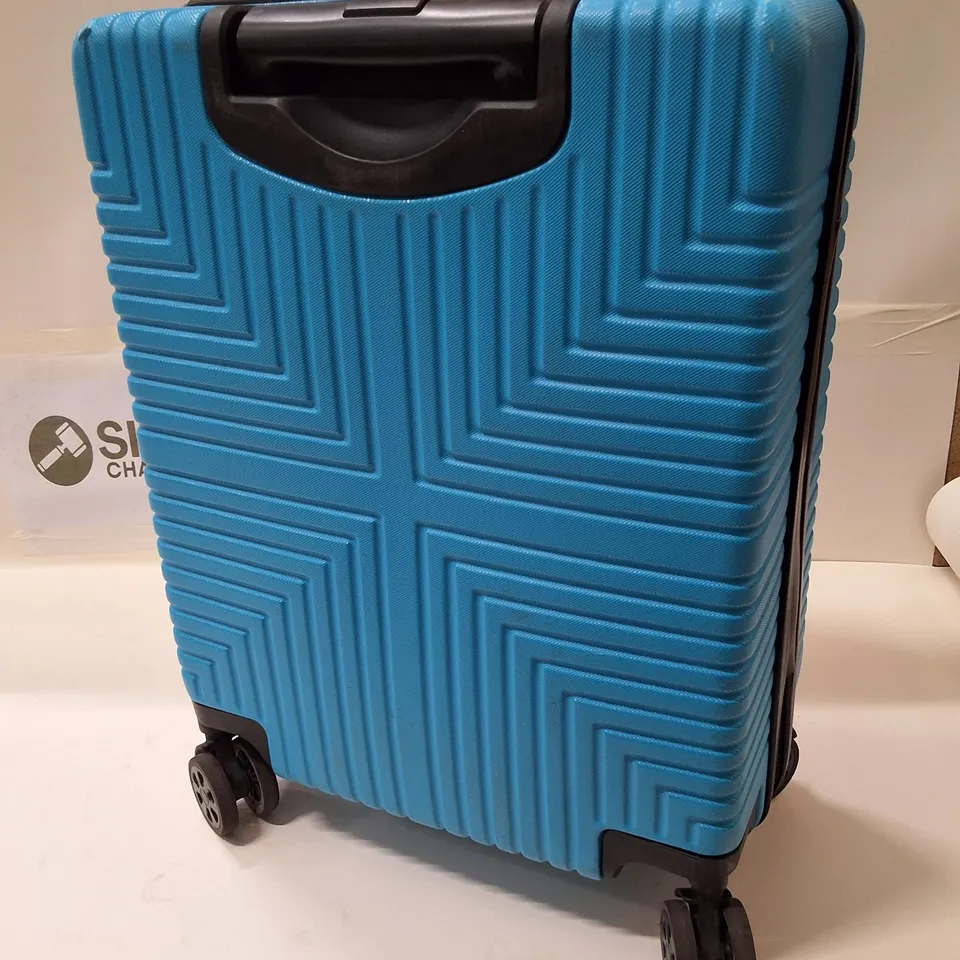 STARLITE LUGGAGE BLUE HARDSHELL SUITCASE