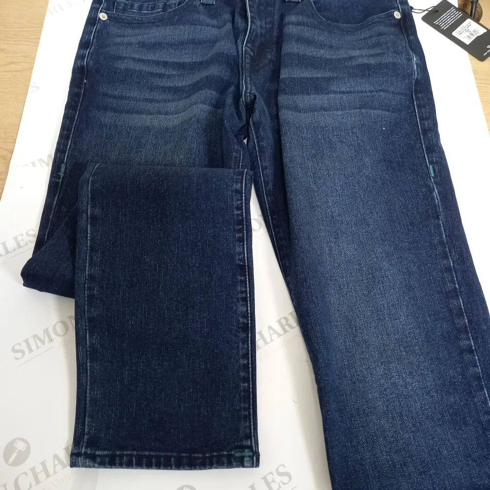 TRUE RELIGION BLUE JEANS DARK HIGH ROAD WASH SKINNY SIZE 33