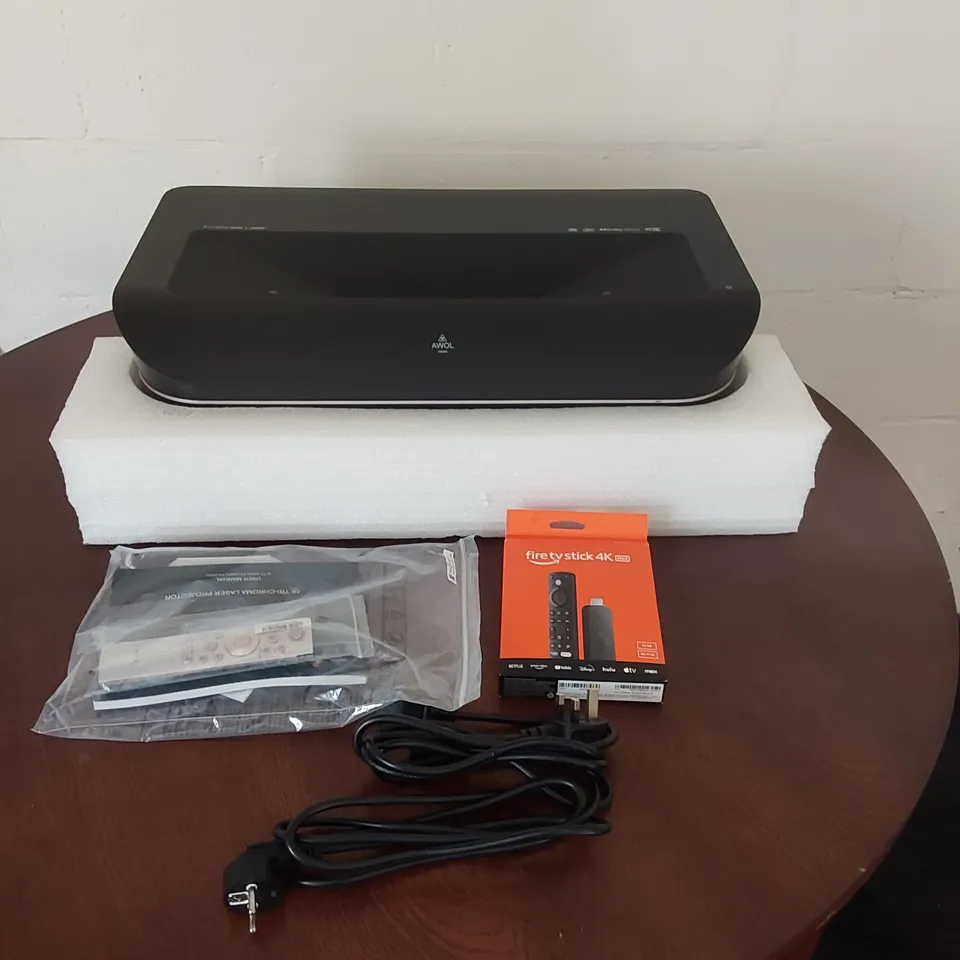 BOXED AWOL VISION LTV-3000 PRO 4K 3D RGB ULTRA SHORT THROW TRIPLE PROJECTOR WITH DOLBY VISION & ATMOS
