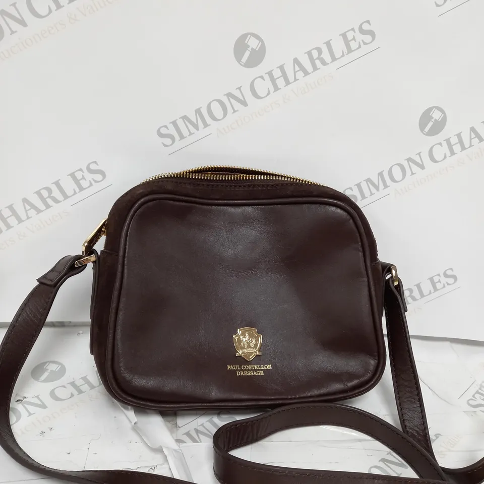 PAUL COSTELLOE BROWN STRAPPED BAG