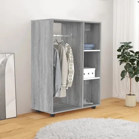 BOXED AYANDA WARDROBE - LIGHT GREY (1 BOX)