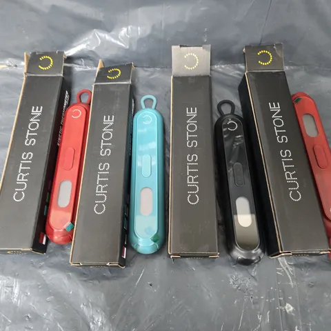 8 BOXED CURTIS STONE THERMOSTATS IN VARIOUS COLOURS