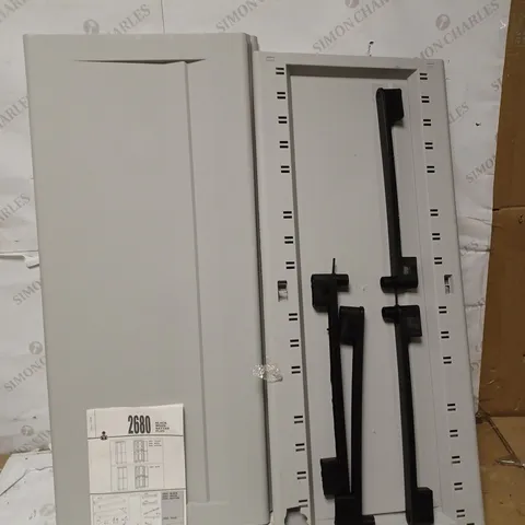 TERRY, TWIST BLACK 2680, 2 DOOR CABINET, 3 INTERNAL SHELVES - 68X39X170 CM