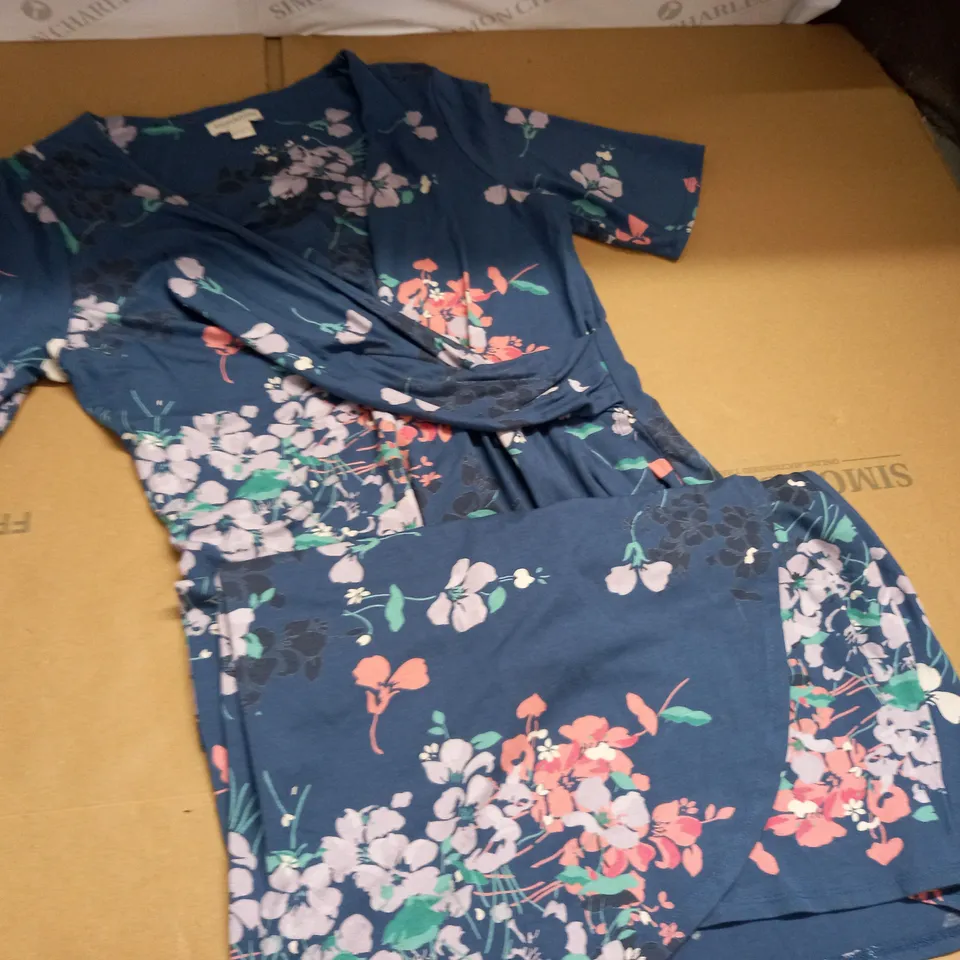 MONSOON BLUE FLORAL DRESS - UK 16