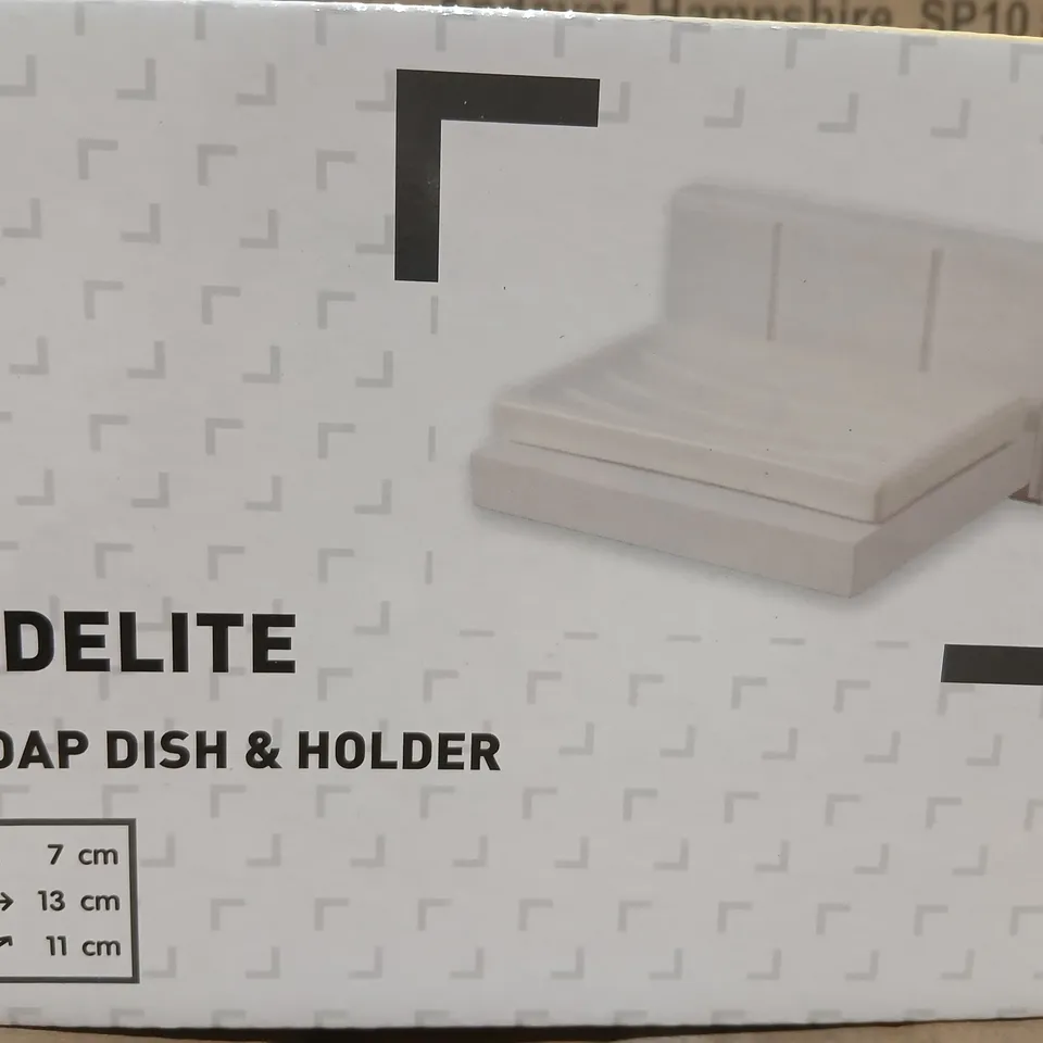 APPROXIMATELY 36 ADELITE SOAP DISH & HOLDER