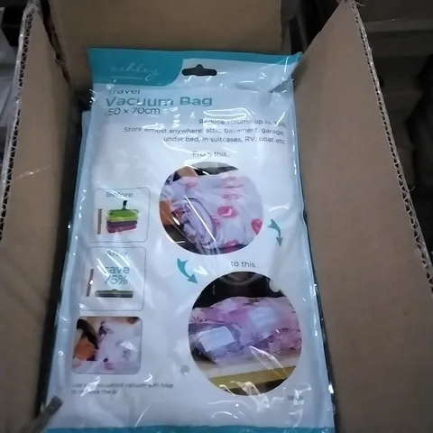 APPROXIMATELY X20 BOXED ASHLEY HOUSEWARES TRAVEL VACUUM BAGS 