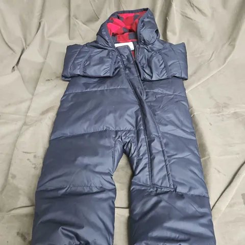 COLUMBIA INFANT SNUGGLY BUNNY 2 BUNTING SUIT IN NAVY SIZE 6-12MONTHS
