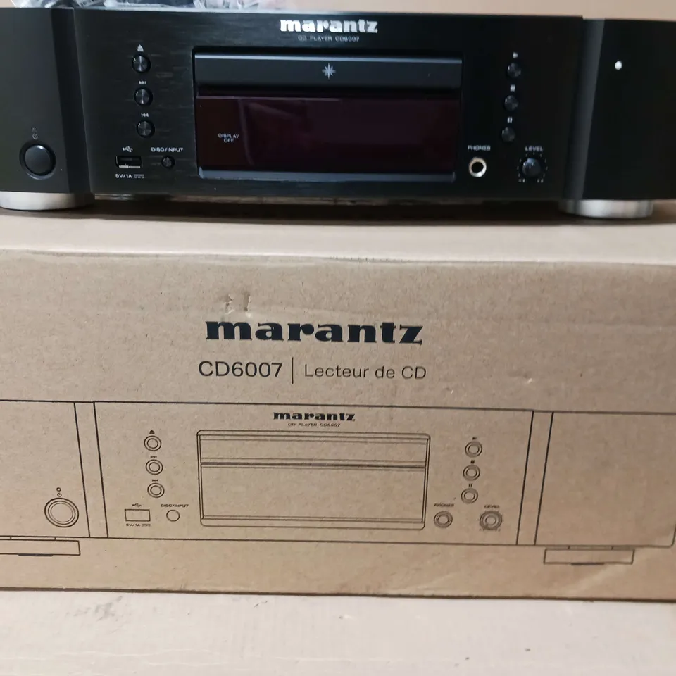 MARANTZ CD6007 CD PLAYER IN BLACK