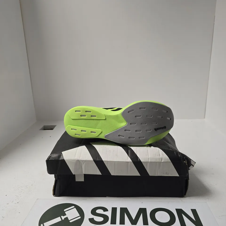 BOXED PAIR OF ADIZERO EVO TRAINERS SIZE UK 7.5