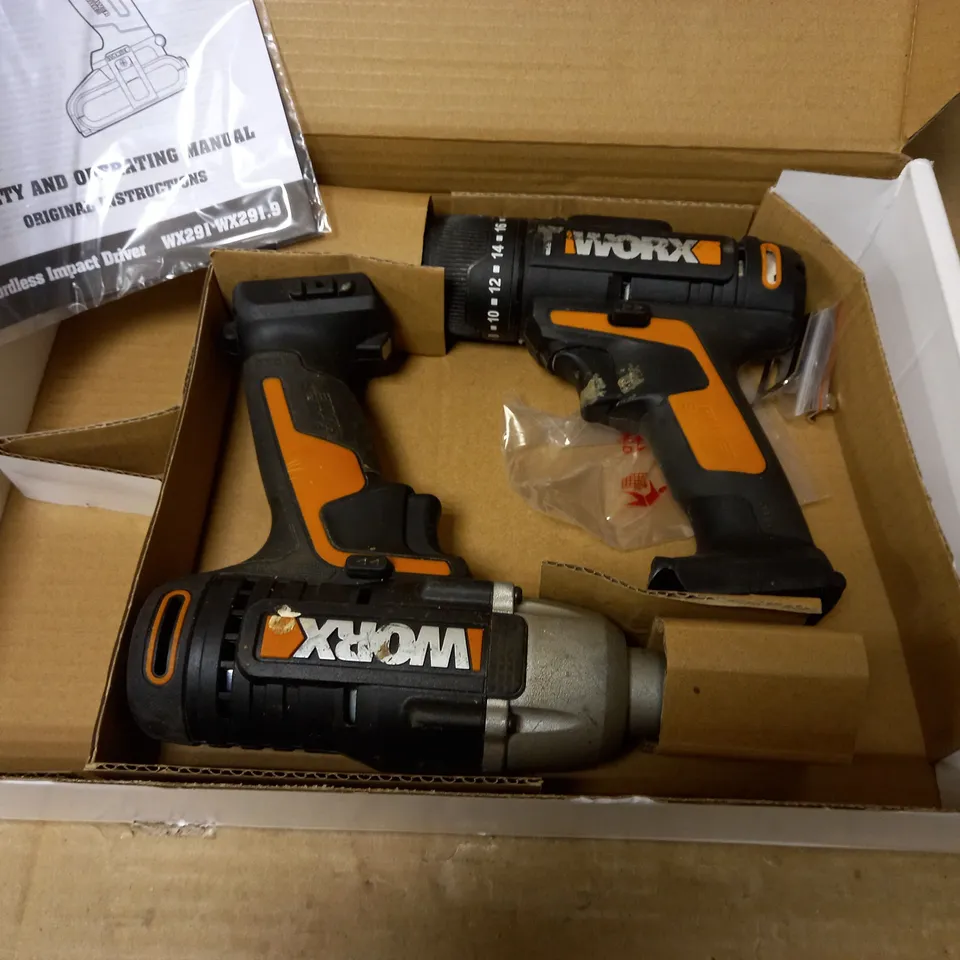 WORX 20V COMBO KIT CORDLESS HAMMER DRILL AND IMPACT DRIVER  