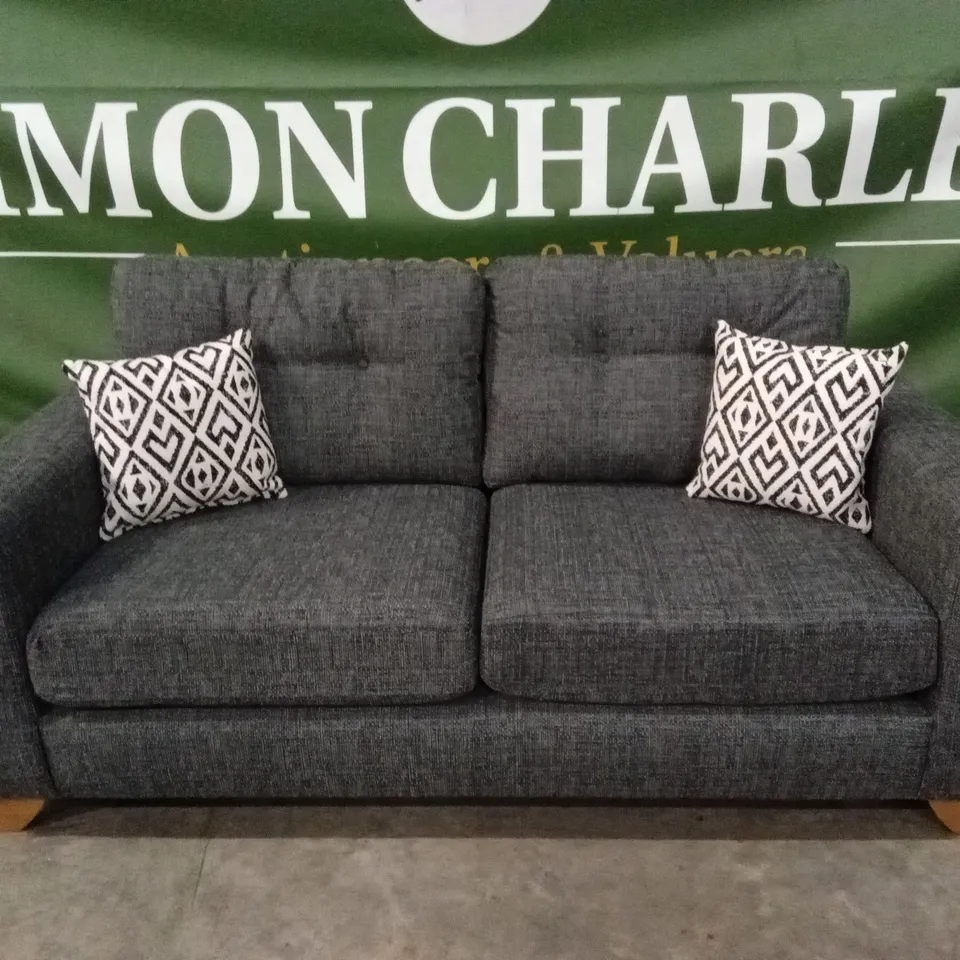 PRENT FABRIC 3 SEATER SOFA - GREY RRP £799